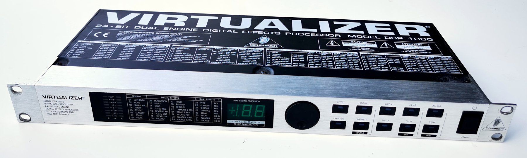 Behringer Equalizer: Behringer Virtualizer DSP 1000 Effekt Prozessor – Gebraucht aus Wohlen AG von Sreichmuth 2