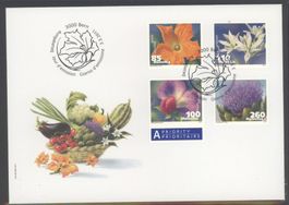 2011, FDC, Dauermarken Gemüseblüten (Nr. 1376–1379)
