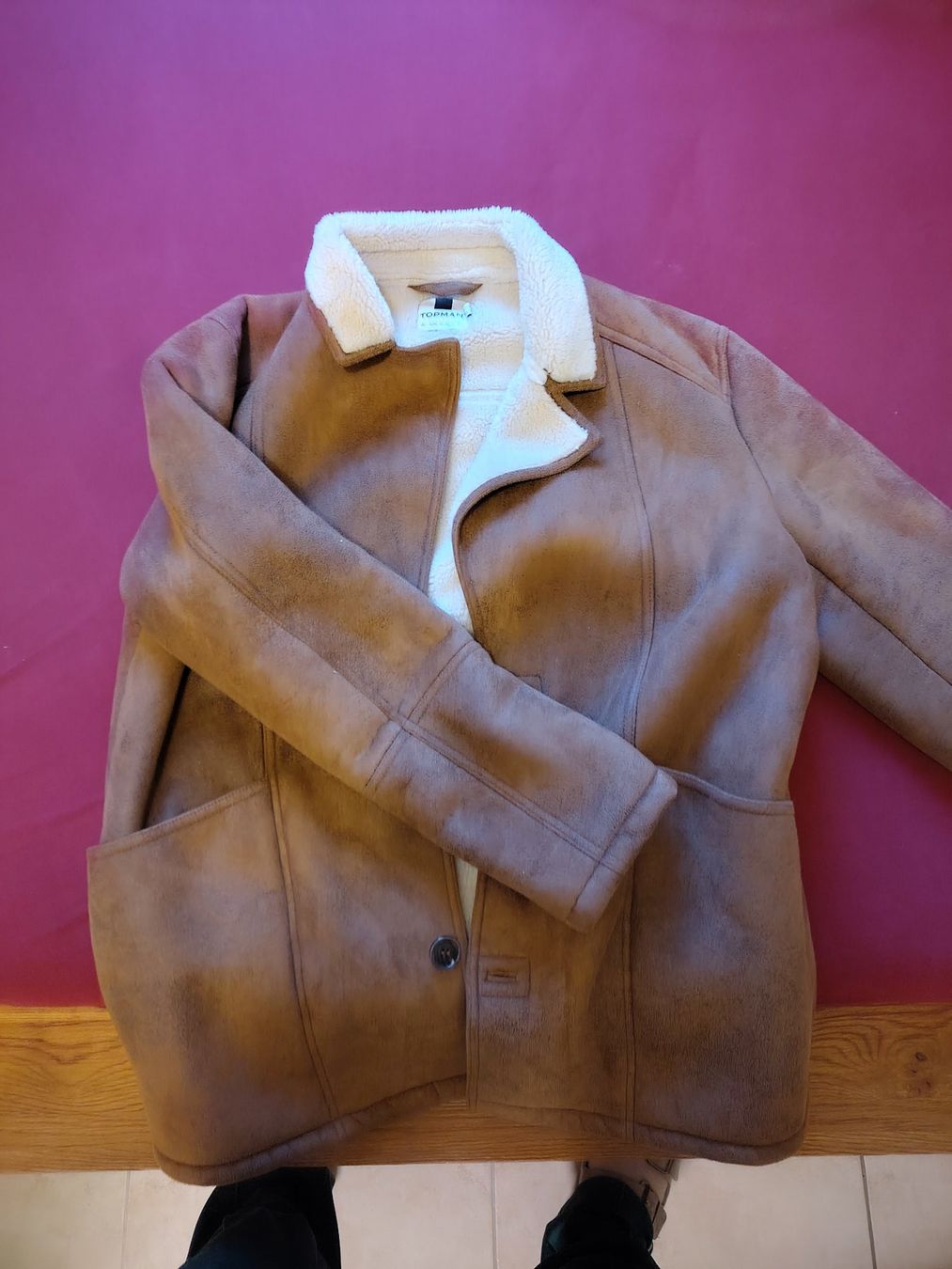 Cappotti: TOPMAN Kunst Leder Mantel – Usato da Zürich venduto da log_bg99