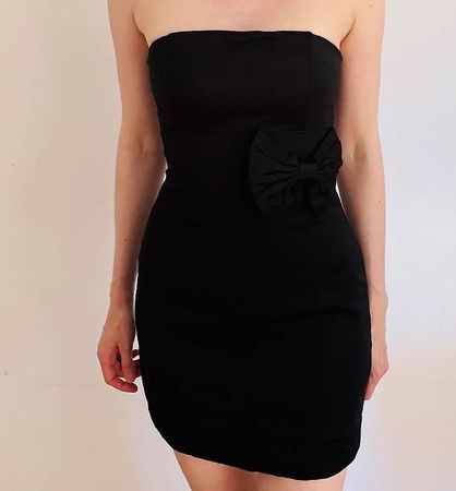 Elegantes schwarzes Cocktailkleid S