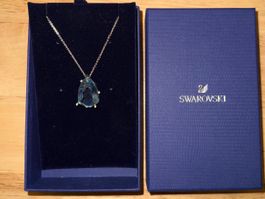 Swarovski Sunny Halskette, grün, rhodiniert