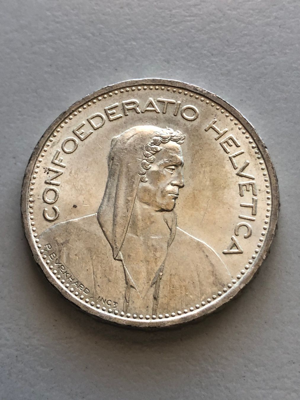 Tutti le monete: 5 Fr. 1939 Top – Usato da Schötz venduto da Odpa 1