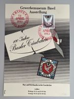 1945 Gewerbemuseum Basel W22 auf (maxi) Karte