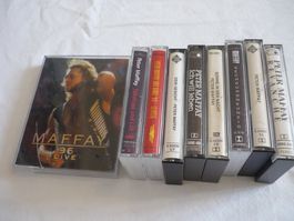 9x Musikkasetten 70s 80er Pop Rock - Peter Maffay sammlung