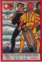AK BERN EIDG. SCHÜTZENFEST 1910, STEMPEL