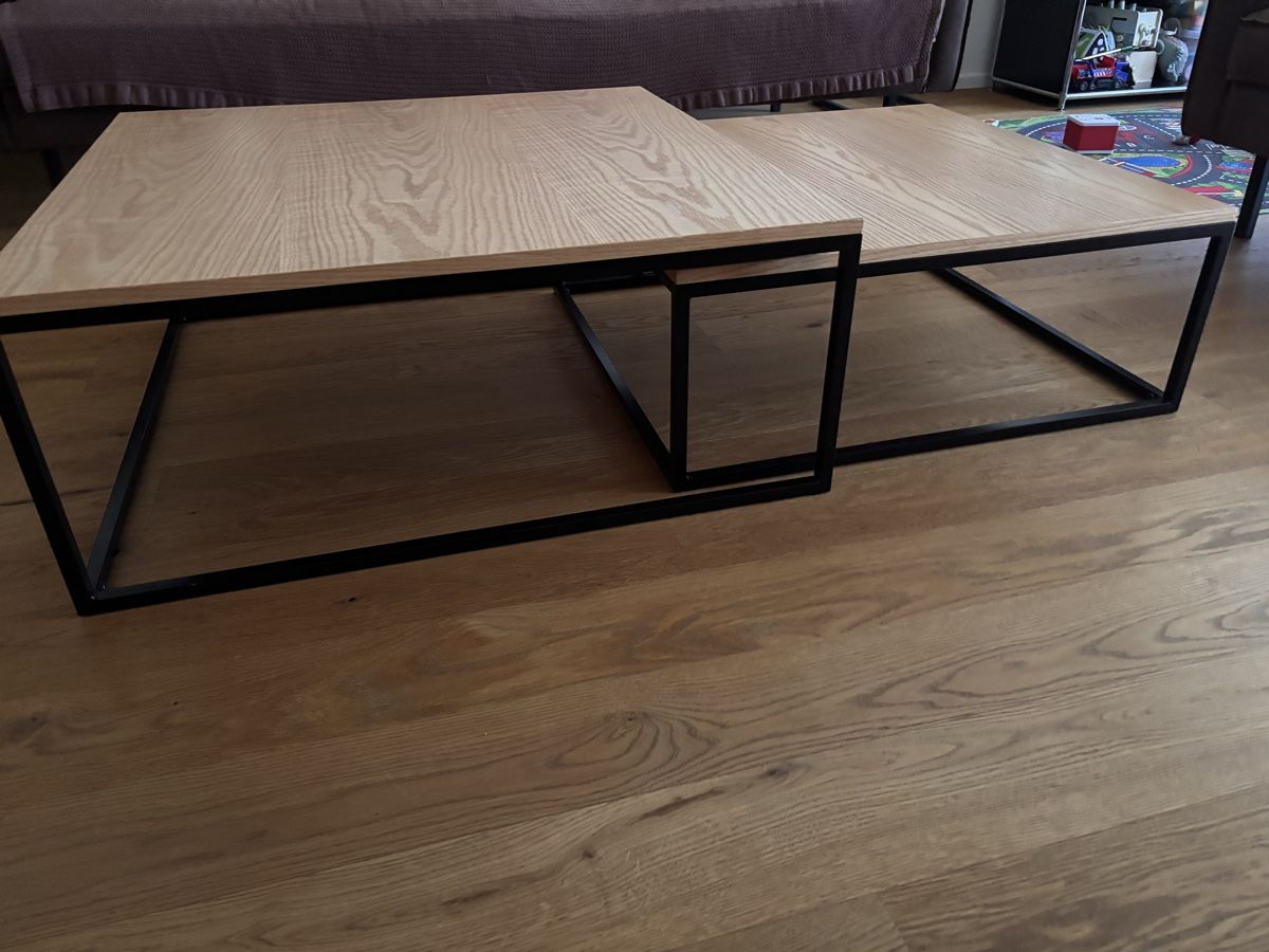 Interio Tavoli: Couchtisch Holzmetall 2er Set neuwertig – Usato da Gockhausen venduto da DavideDeGiorgi 1