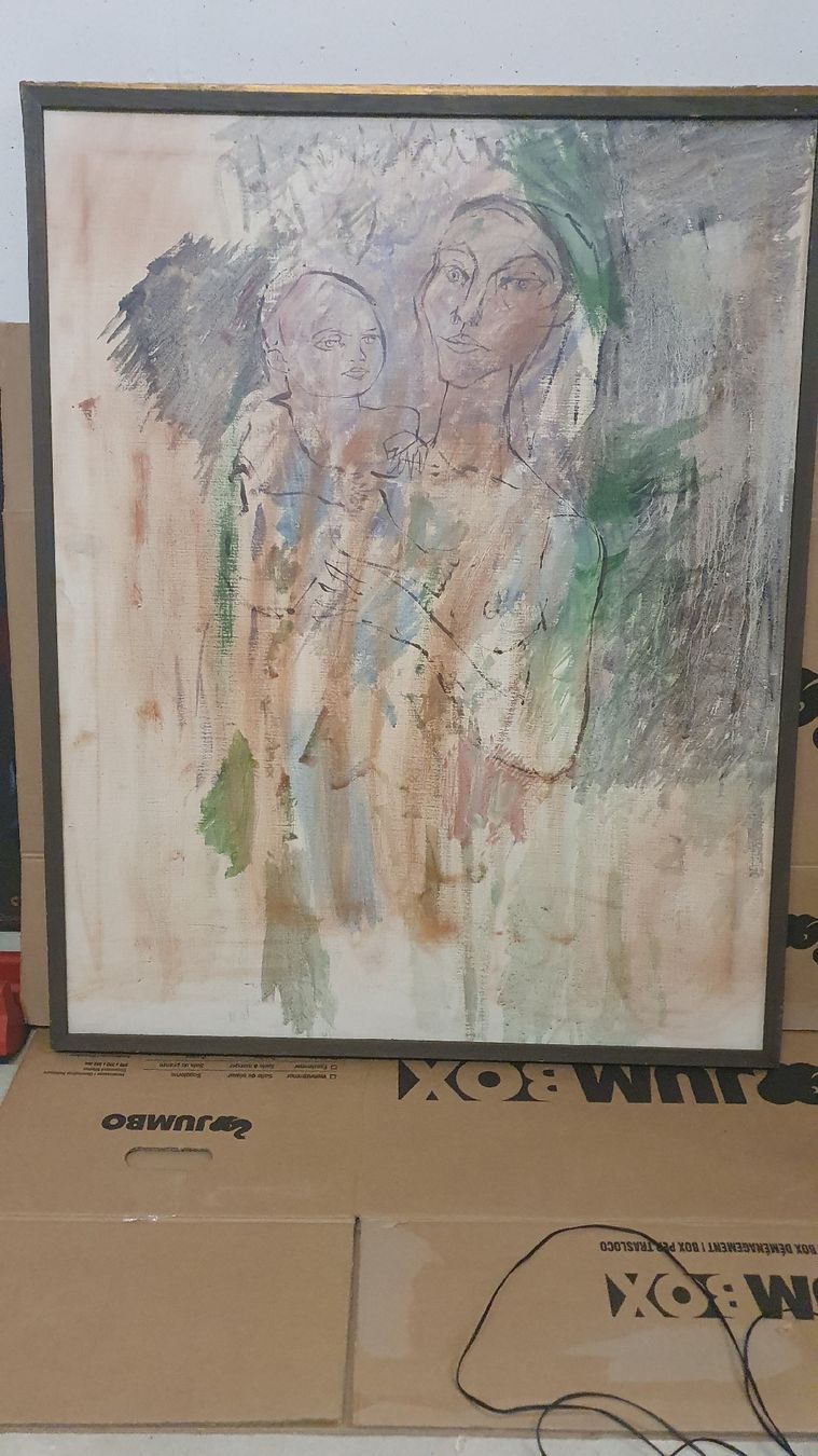 Dipinti: Gemälde "Mutter mit Kind"  Kunst Bild🎨 – Usato da Kölliken venduto da Jonalu