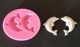 Giessform Silikonform Tiere Meer Delfin 2er