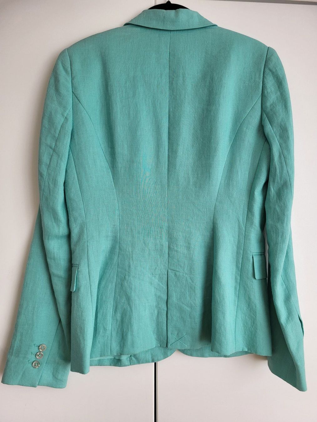Globus Giacche: Globus Damen Blazer, Gr. 36 - türkis, 100% Leinen – Usato da Baar venduto da clar6 1