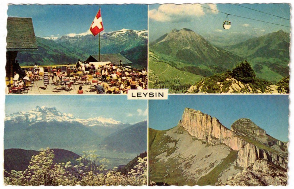 Ansichtskarten: Leysin - 4 Bild AK – Gebraucht aus Binningen von Mountainrider