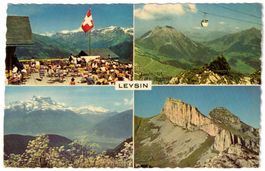 Leysin - 4 Bild AK