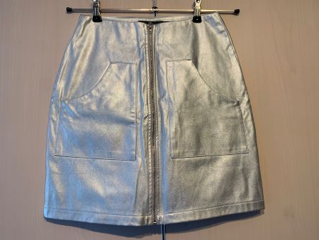 Silberner Minirock von Missguided, Grösse 36