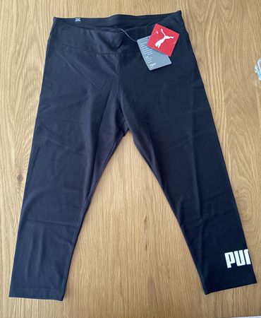 Leggings Puma nero modello a tre quarti nuovo
