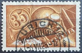 Flugpost F6 schöner Halbstempel SBK 90.-