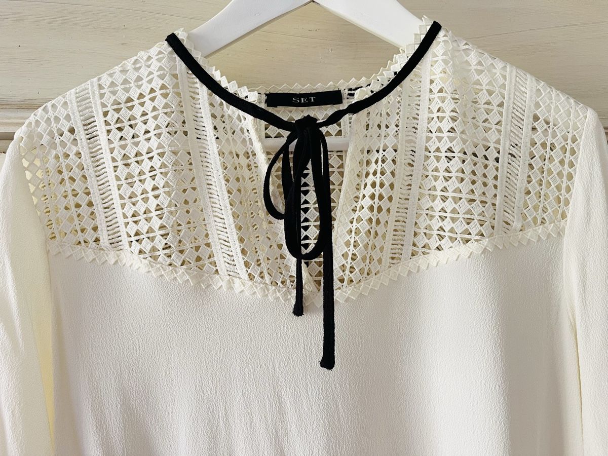 Camicette: OUI SET Bluse Top mit Spitze, Gr. 36 – Usato da Küsnacht ZH venduto da madrilena77 1