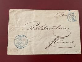 Beleg Schweizerische Postverwaltung Chur - Flums