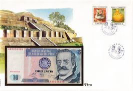 Grosser Banknotenbrief  Peru 1987