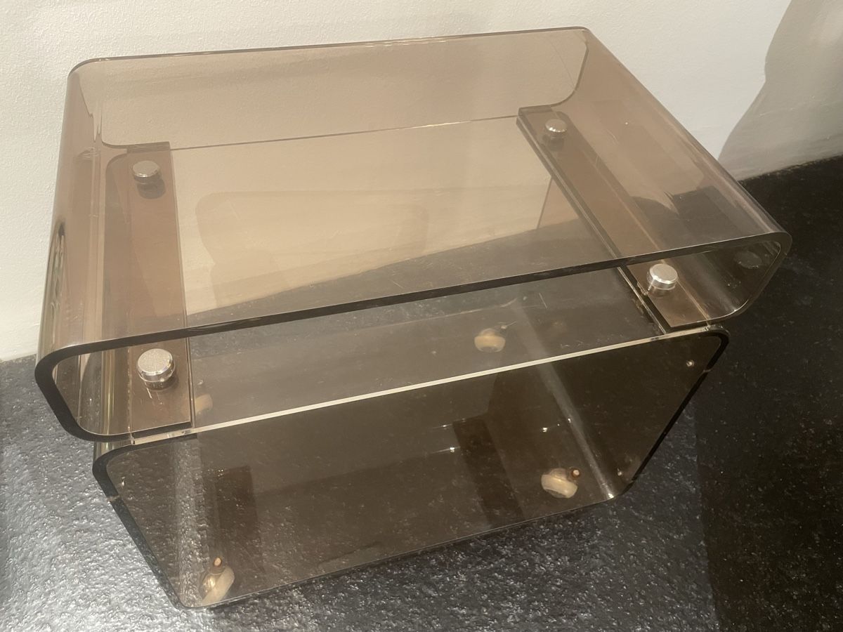 Meubles TV: Plexiglas Möbeli Beistelltisch bräunlich – D'occasion à Windisch par rascale 5