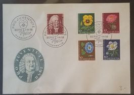 ZB133) 1958, FDC Pro Juventute (P2) ohne Adresse Kt. 30.-