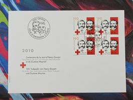 CL29 2x Enveloppe + Timbre Suisse 2010