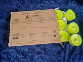 PartyLite - 12 Teelichter Kiwi Sunshine