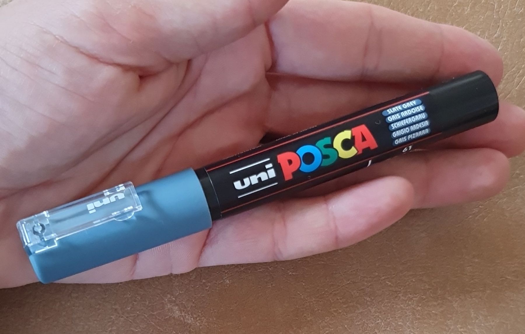 Penna & Evidenziatori: Uni Posca Marker PC-1M Slate grey – Usato da Sirnach venduto da eftix