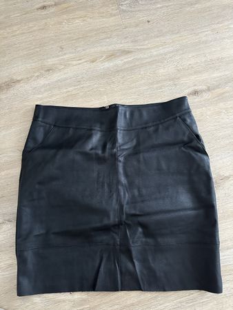 Lederrock schwarz Grösse S guter Zustand