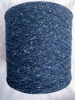 50g Wolle / Wildseide, dunkles Marineblau