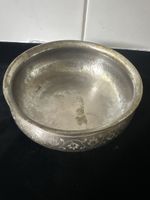 Antike Silberfarbene Schale. Handarbeit, Vintage