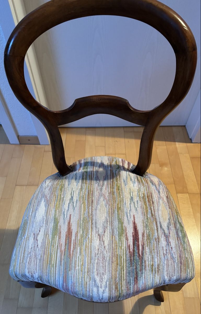 Stühle: Chaise et fauteuil bois/tissu – Gebraucht aus Chénens von elomedc 2