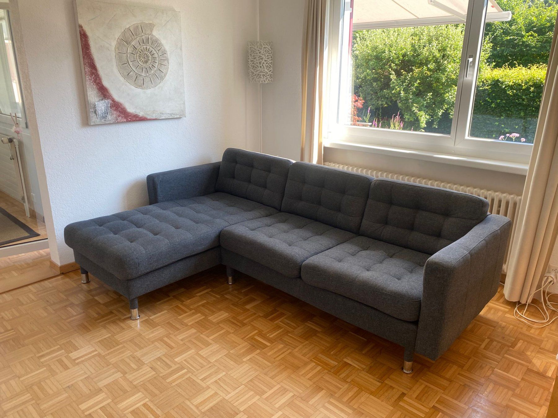Sofas: Eckcouch / Sofa mit Longchair, grau – D'occasion à Horn par sarod 1