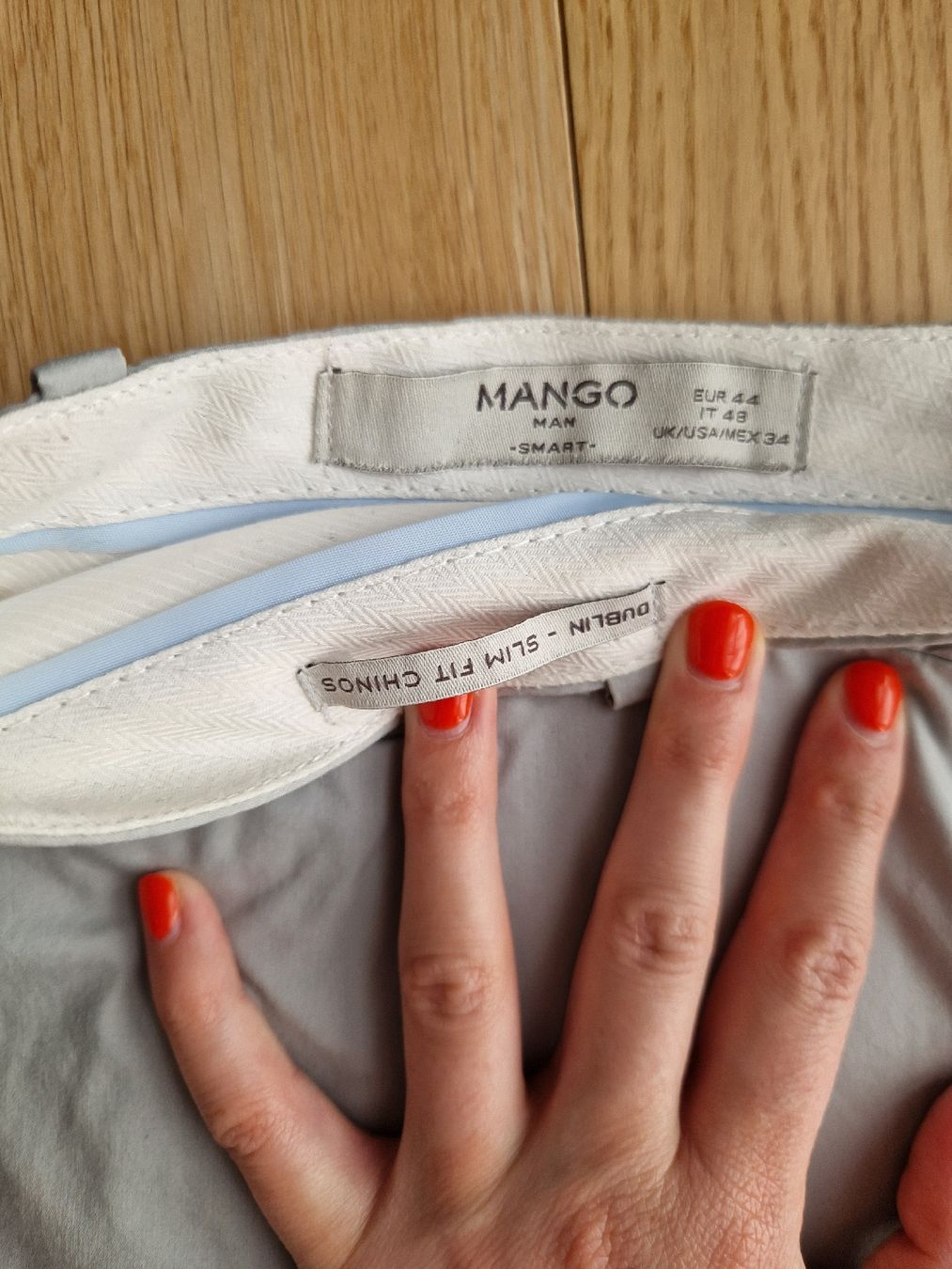 Mango Pantaloni: Mango Man Stoffhose hellblau, Gr.44 – Usato da Wittenbach venduto da jo_bi93 1