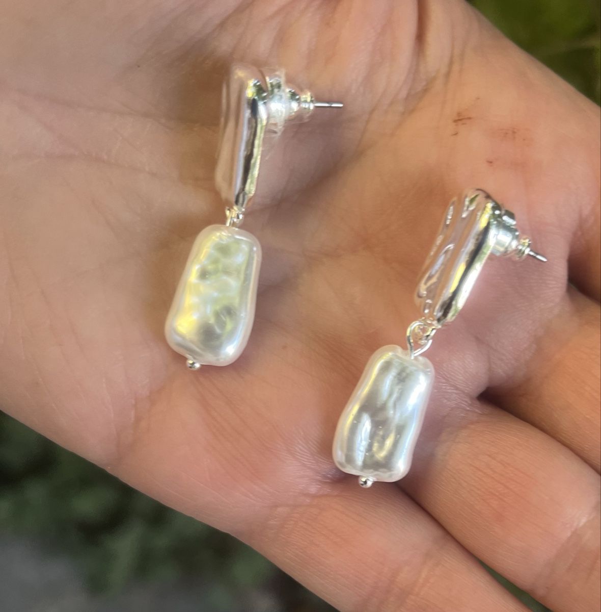 Orecchini pendenti & Orecchini a lobo: Neue Statement-Ohrringe mit Perlmutt-Anhänger 3.5cm – Nuovo e nell'imballaggio originale da Möhlin venduto da mil_h55x 5