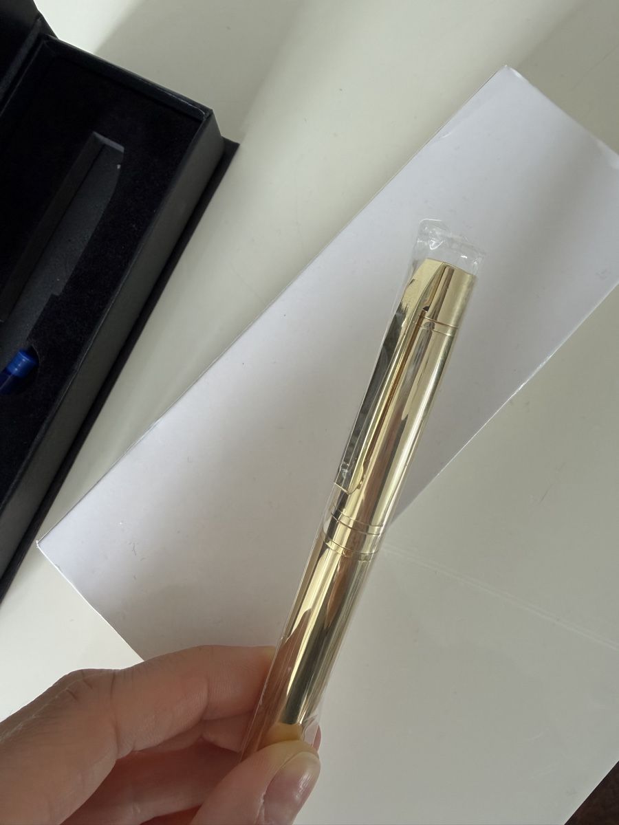 Penna & Evidenziatori: Gold colored fountain pen – Nuovo e nell'imballaggio originale da Uster venduto da Monika_OB 9