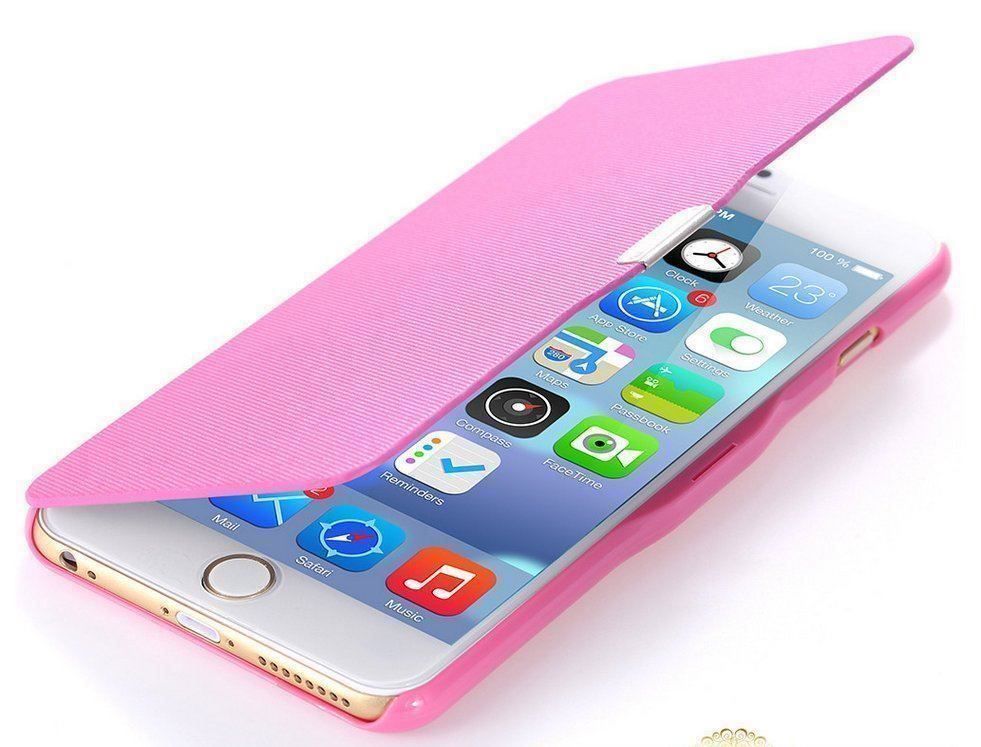 Cover & Protezioni schermo: iPhone 6 PU Leder Flip Tasche Pink – Nuovo e nell'imballaggio originale da Wohlen AG venduto da Rianxo 3