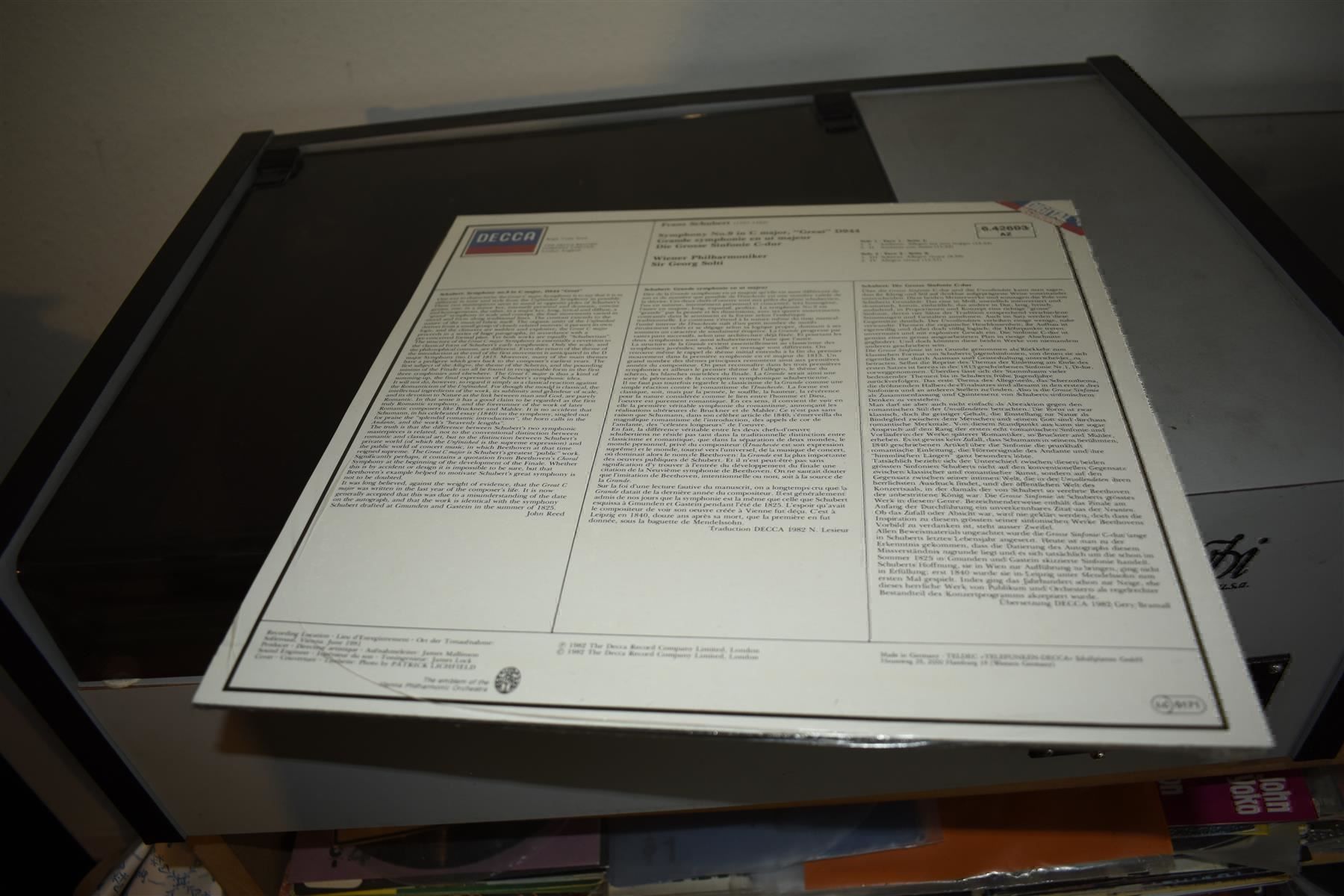 Vinyles: Neu&Vers SOLTI decca digital SCHUBERT – Neuf (Voir description) à Pfaffhausen par mono_rec 2