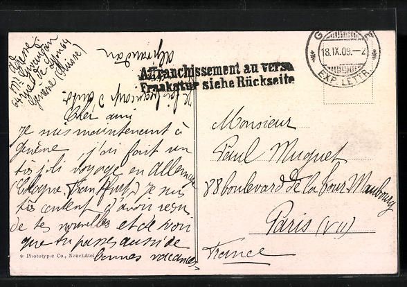 Cartoline postali: Genève, Rue du Mont-Blanc, Strassenbahn – Usato da Berlin venduto da bartko-reher 1