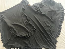 Damen langes Bolero / grosser Schal Farbe schwarz