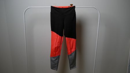 H&M Sportleggings Tights schwarz grau orange Grösse S
