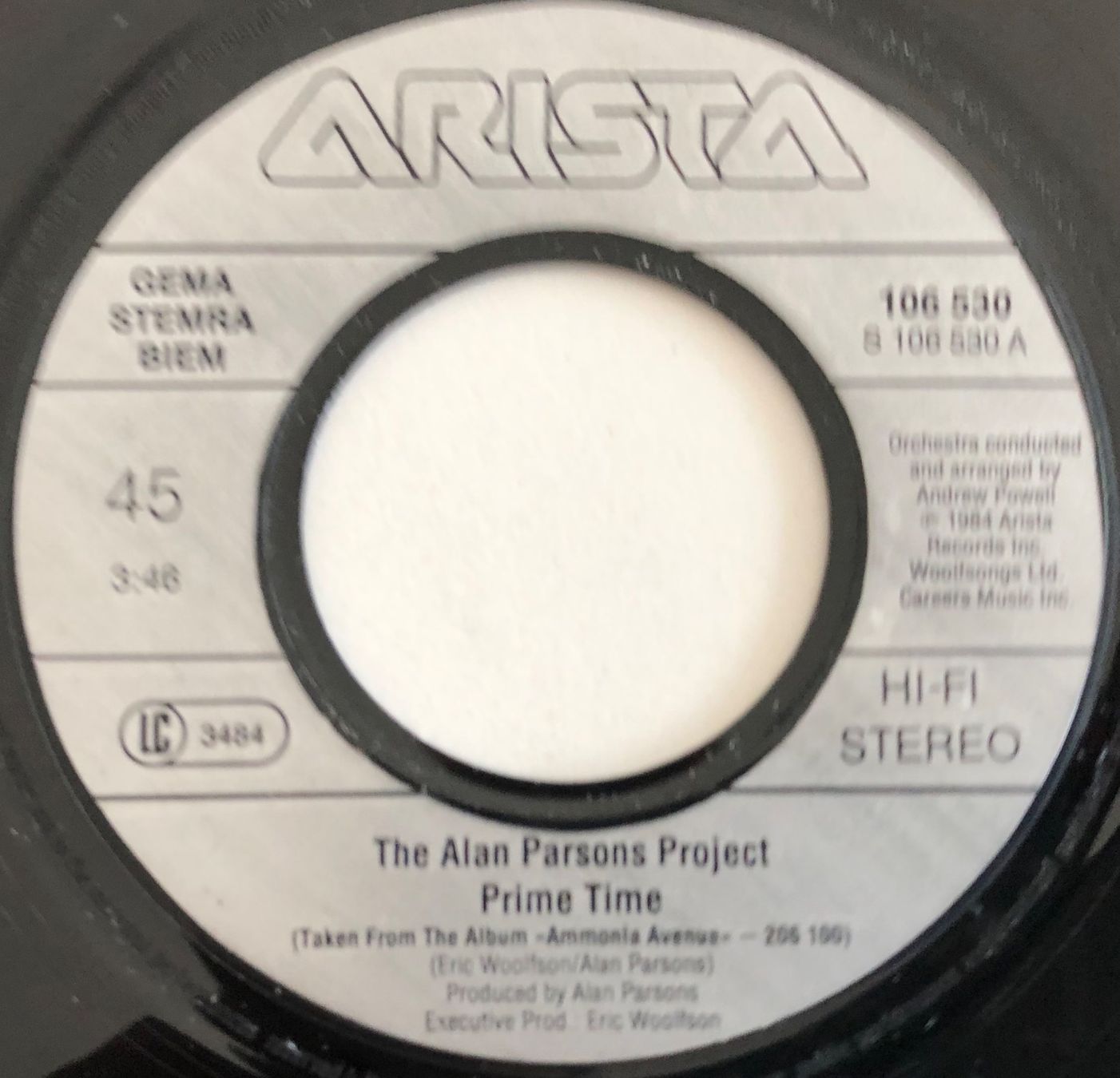 Dischi in vinile: THE ALAN PARSONS PROJECT - PRIME TIME – Usato da Poliez-Pittet venduto da Newtown-Records 2