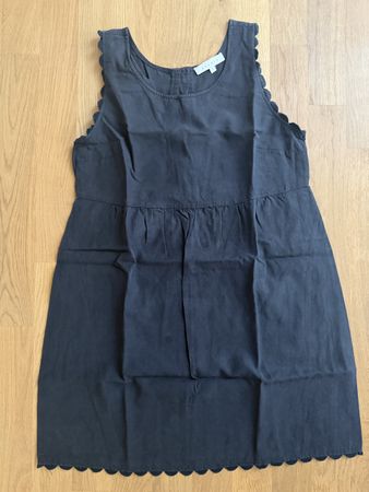 Kleid Sandro Gr. S XS Tencel Leinen Sommer Schwarz