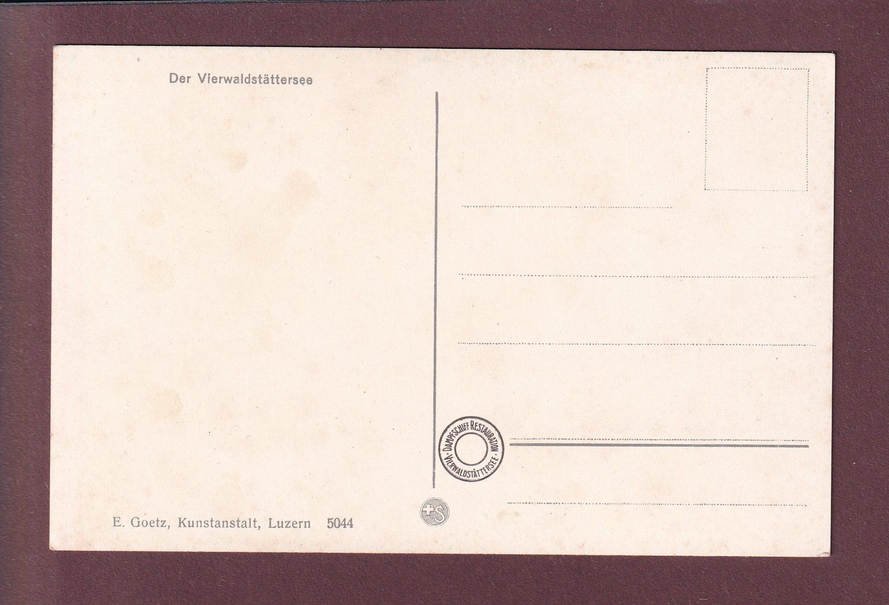Cartoline postali: VIERWALDSTÄTTERSEE - Vogelschau – Usato da Pully venduto da nicecards 1