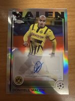 Donyell Malen Autograph Card Topps Chrome Borussia Dortmund