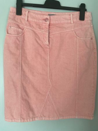 Sommer Jeansrock in Rosa, Gr. 40, C&A