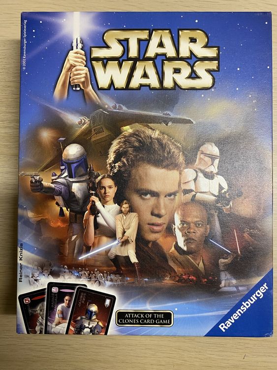 Star Wars Attack Of The Clones 2-Spieler Starter Set – Sammelkartenspiel Von 2002 (fabrikneu)