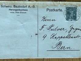 1918 Schweiz. Baubedarf AG Herzogenbuchsee: SILO Mattstetten