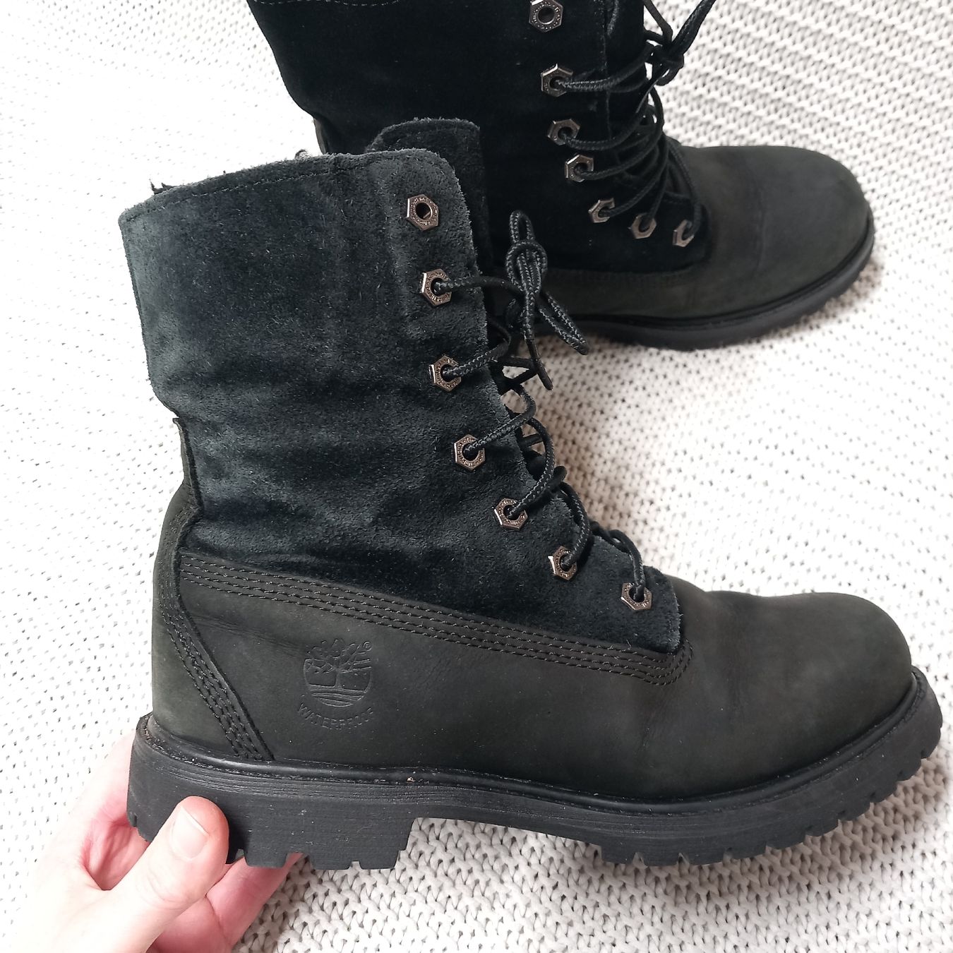 Timberland Damenschuhe: Timberland Boots Stiefeletten Gr.37.5 schwarz – Gebraucht aus Gwatt (Thun) von umwelt-brocki 6