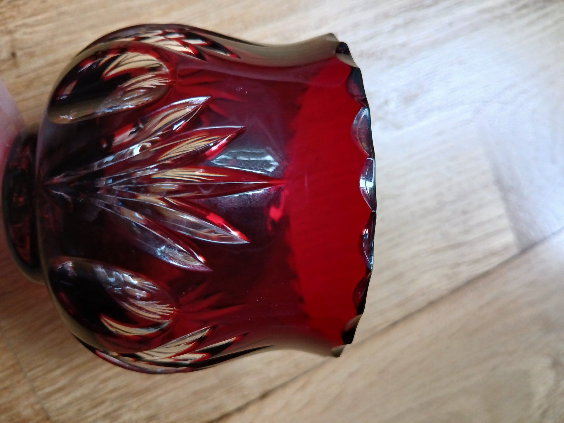 Verres: Rotes Kristallglas Deko, Windlicht oder Schale – Neuf (Voir description) à Zürich par ast_8nph 1