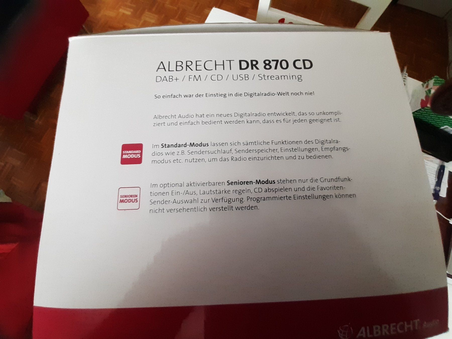 Radio: Albrecht DR 870 DAB+ Radio/CD/USB/Streaming – Usato da Domat-Ems venduto da nugipuff 5