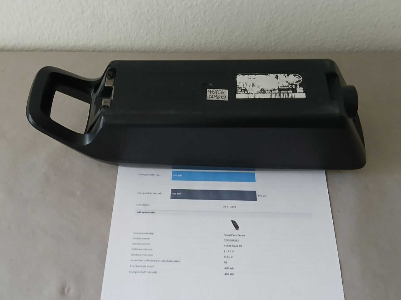 Bosch Akkus: Bosch Powerpack 400 mit 400Wh 100% / inklusive Messbericht – Gebraucht aus Winterthur von .-thx-. 8